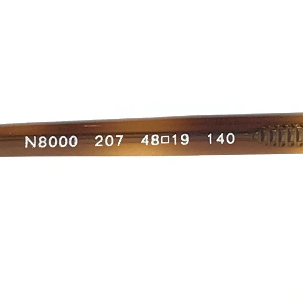 Nautica Eyeglasses Frames N8000 207 Brown Tortoise Round Oval Full Rim 48-19-140